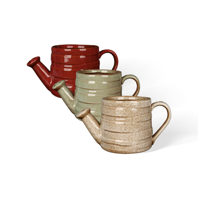 Wholesale Ceramic Vase with Stacked Ring Patterns