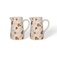 Wholesale forest mushroom printed ceramic vase