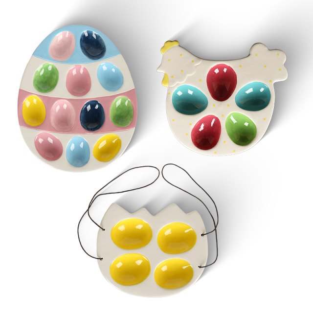 Wholesale Easter-themed ceramic figurines in a pastoral style