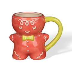 Wholesale Santa Gingerbread Man Ceramic Mug