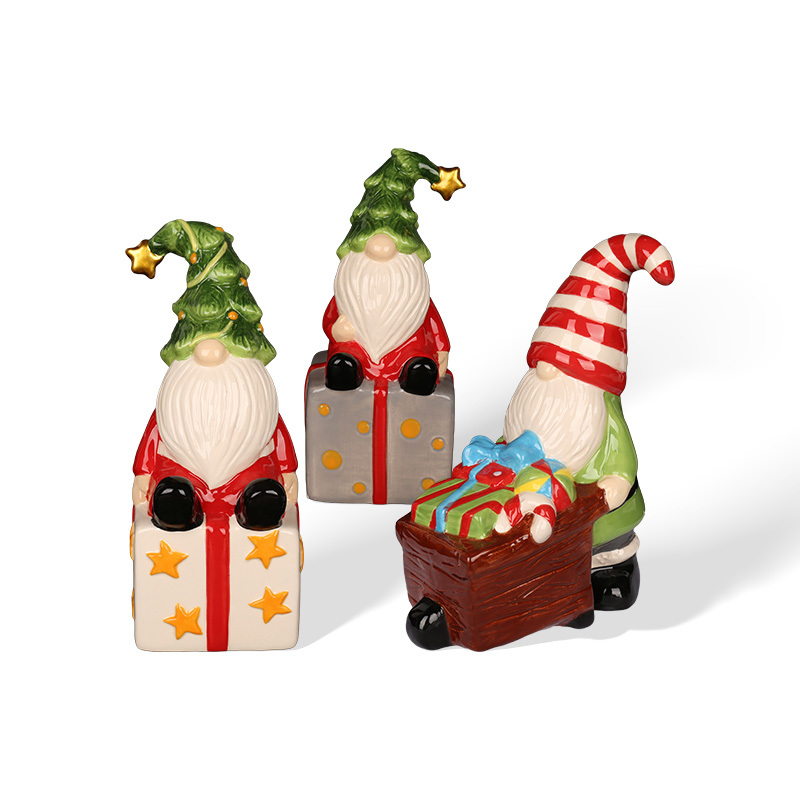 Wholesale cute and soothing Christmas ceramic ornaments