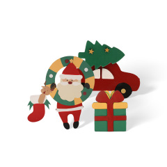Wholesale Christmas Wood Collage Decorations
