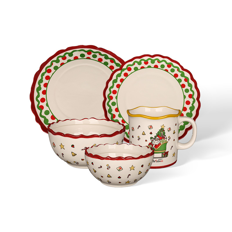 Wholesale of playful and charming Christmas ceramic tableware
