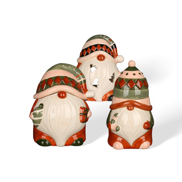 Wholesale retro color-coordinated Christmas ceramic tableware