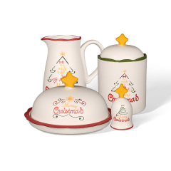 Wholesale Hand-painted Christmas-themed ceramic tableware