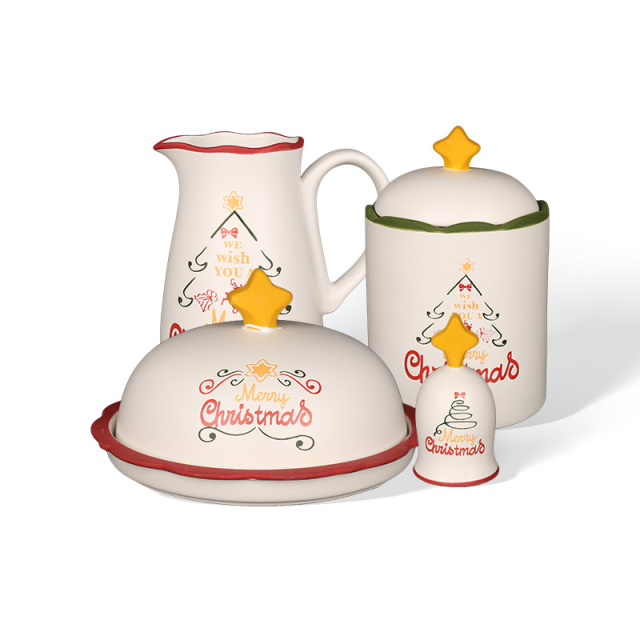 Wholesale Hand-painted Christmas-themed ceramic tableware