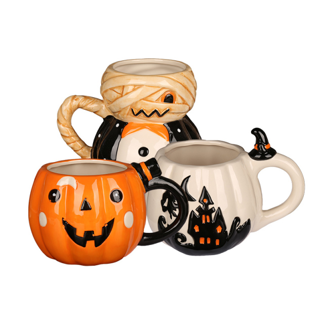 Wholesale Halloween-themed ceramic mugs