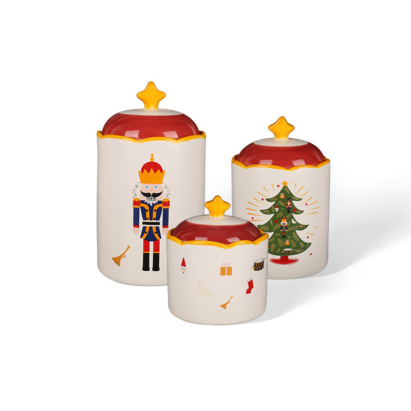 Wholesale Walnut Clasp Christmas Ceramic Tableware