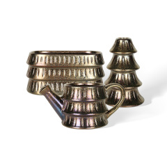 Wholesale Christmas tree-shaped ceramic candlesticks