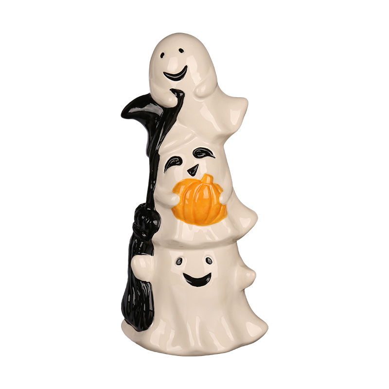 Wholesale fun Halloween stacking ceramic figurines