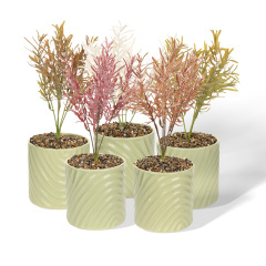 Wholesale Simulated Greenery Simple Pattern Ceramic Flower Pots
