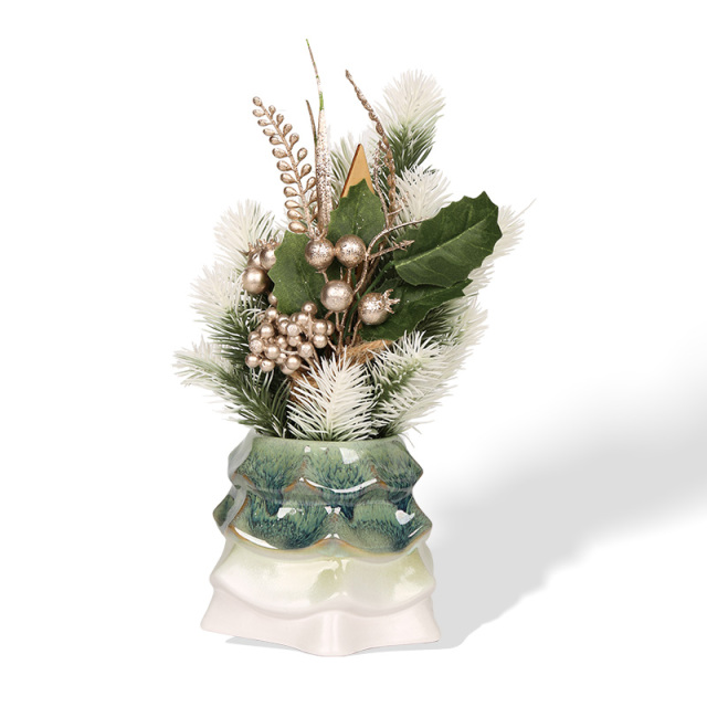 Wholesale small tree shaped ceramic imitation flower pot