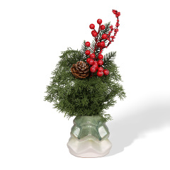 Wholesale small tree shaped ceramic imitation flower pot