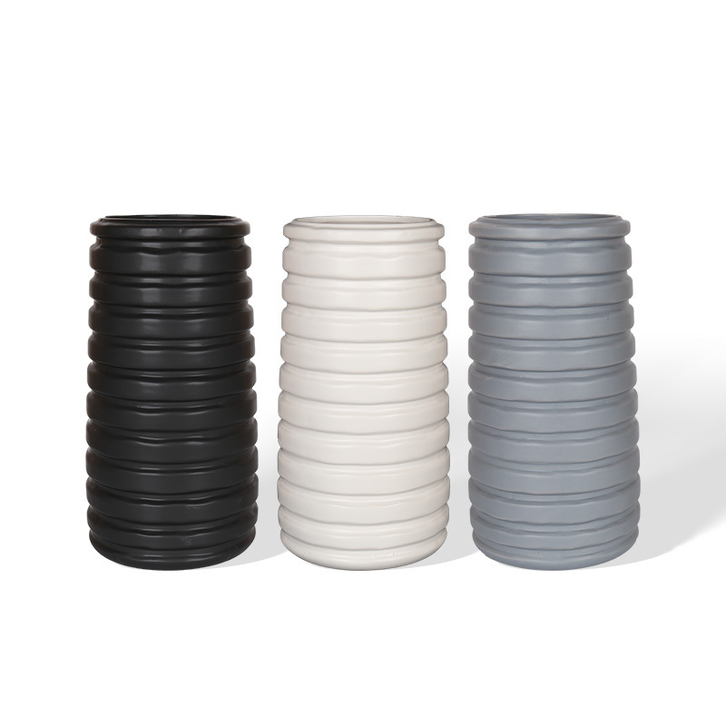 Wholesale Three-color concave and convex ceramic flower pot