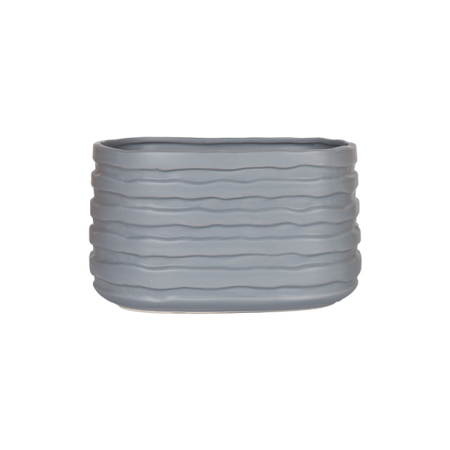 Wholesale Three-color concave and convex ceramic flower pot