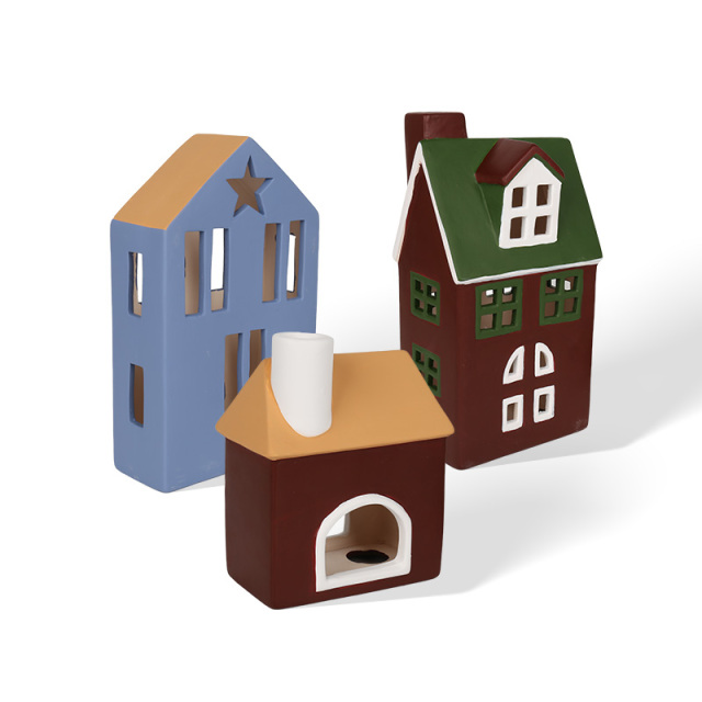 Wholesale Small Town Series of Ceramic Openwork Decorative Items