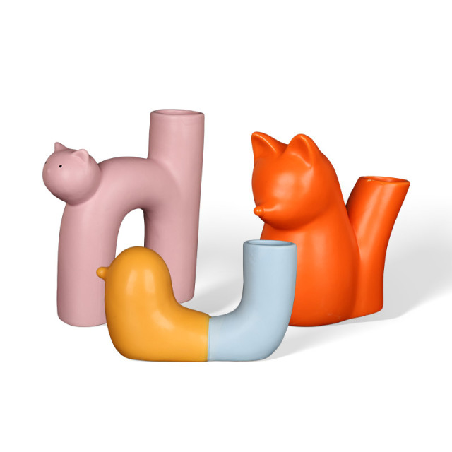 Wholesale cute pet geometric ceramic ornaments