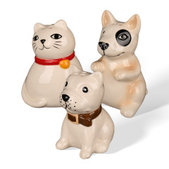 Wholesale cute ceramic seasoning jar ornaments