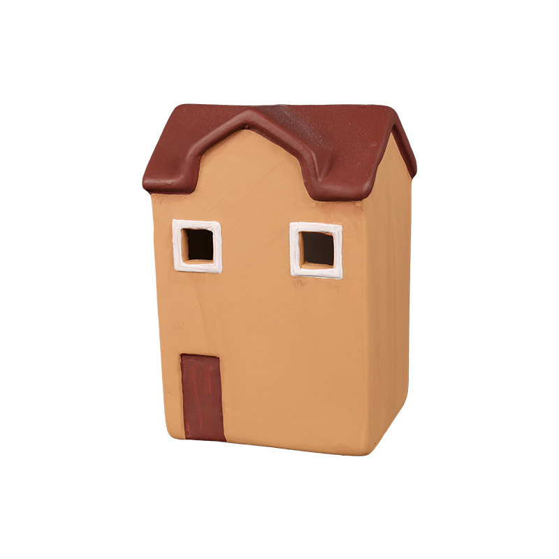 Wholesale Hand-painted small house ceramic figurine series