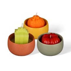 Wholesale Winter Scenery Series Ceramic Candle Vases