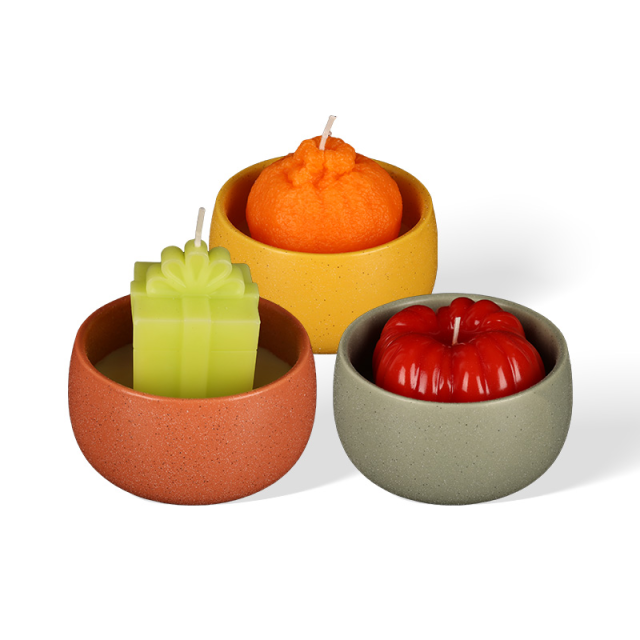 Wholesale Winter Scenery Series Ceramic Candle Vases
