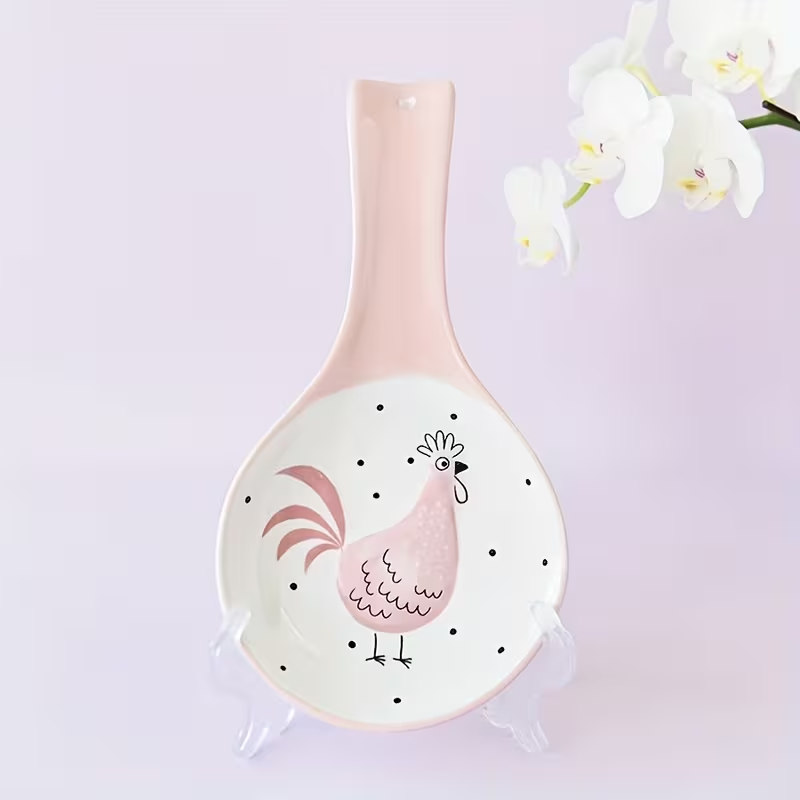 Wholesale fun chick Easter ceramic spoon holder