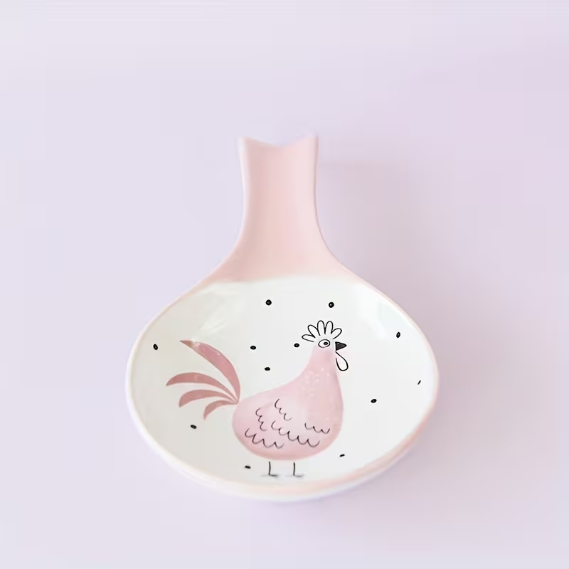 Wholesale fun chick Easter ceramic spoon holder