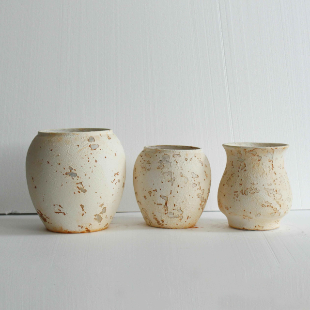 Wholesale Wabi-Sabi style magnesium oxide aged flower pots