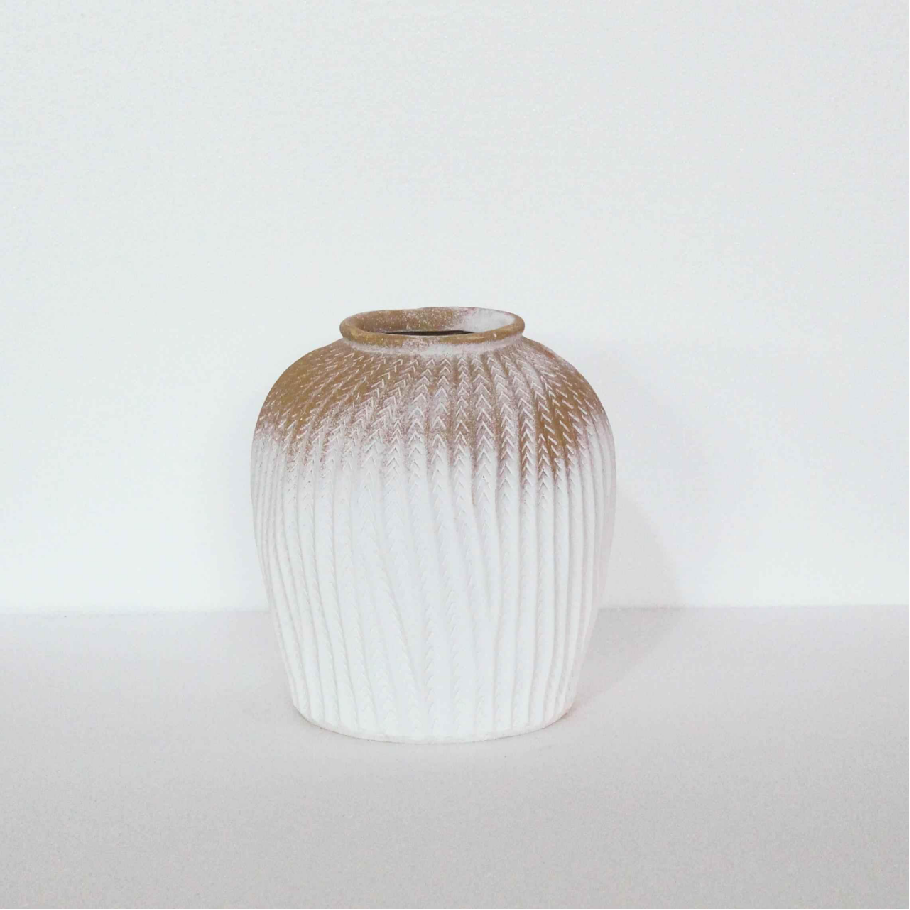 Wholesale Magnesium Oxide Flower Pots with Wheat Ear Patterns