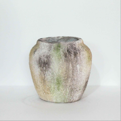 Wholesale moss-aged magnesium oxide flower pots