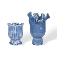 Wholesale Ice Cracks Sea Blue Ceramic Vase