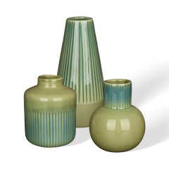 Wholesale Ceramic Vase with Kiln-Fired Retro Design