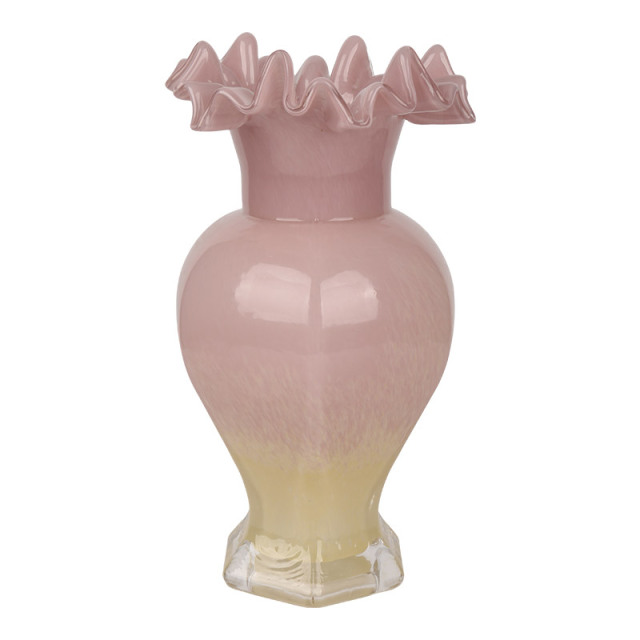 Wholesale vintage glass vases with floral designs