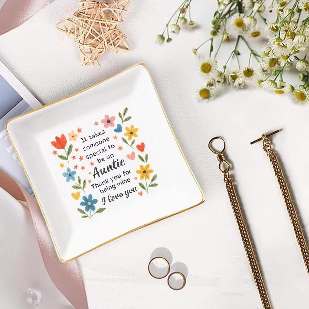 Wholesale Floral Mother's Day Ceramic Tray with Phnom Penh
