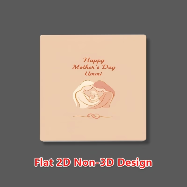 Wholesale Mother's Day Parent-Child Silhouette Ceramic Cup Mat