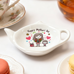 Wholesale Mother's Day Teapot-shaped Ceramic Spoon Holder