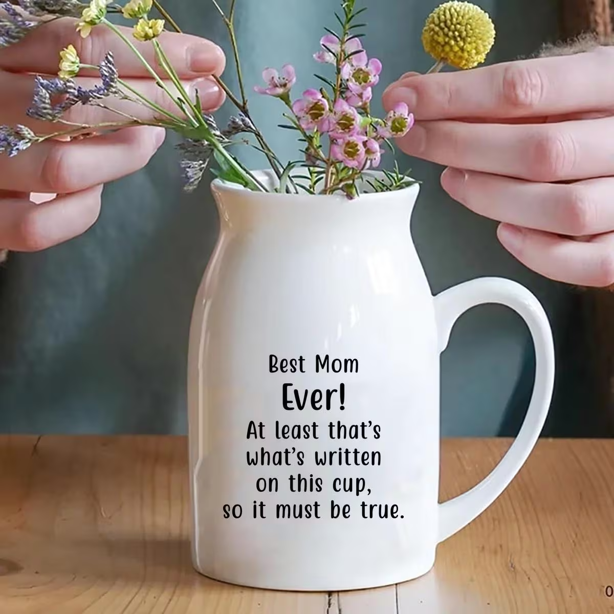 Wholesale Mother's Day Milk Pot-Shaped Ceramic Vase