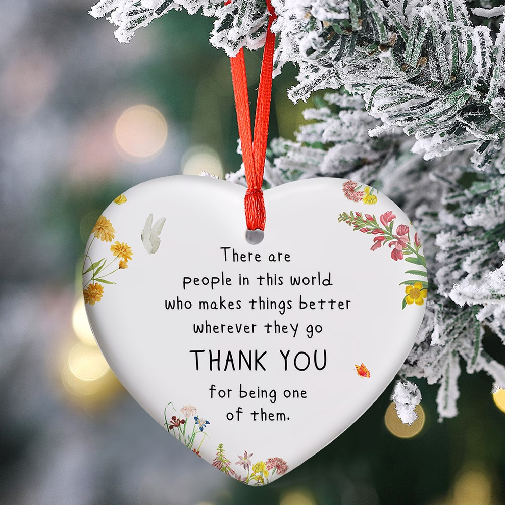 Wholesale Heart-shaped Ceramic Hanging Decorations for Mother's Day with Gratitude and Love