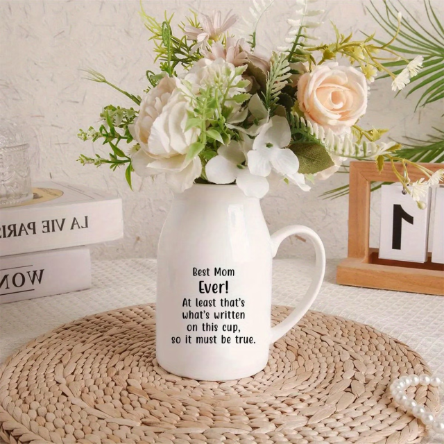Wholesale Mother's Day Milk Pot-Shaped Ceramic Vase