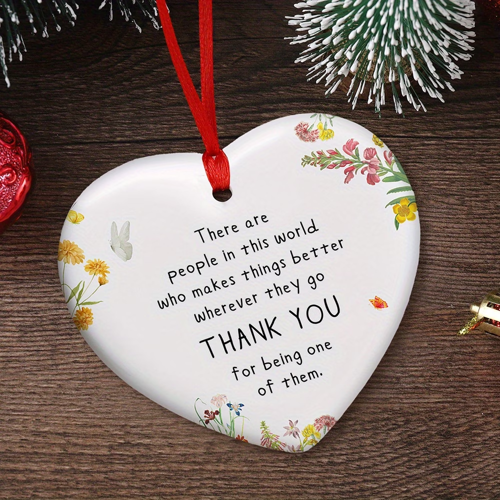 Wholesale Heart-shaped Ceramic Hanging Decorations for Mother's Day with Gratitude and Love