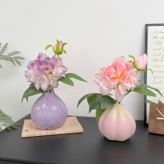 Wholesale onion-shaped gradient ceramic vase