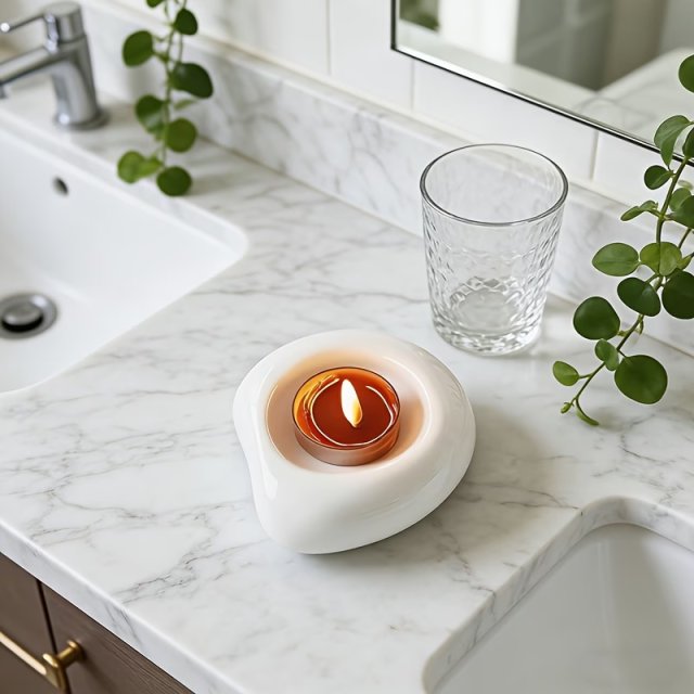 Wholesale Mother's Day Cloud-shaped Ceramic Candlestick