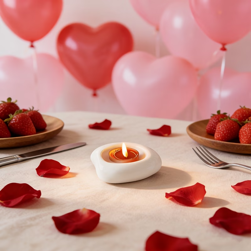 Wholesale Mother's Day Cloud-shaped Ceramic Candlestick