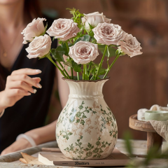 Wholesale French Retro Ice Crack Ceramic Vase