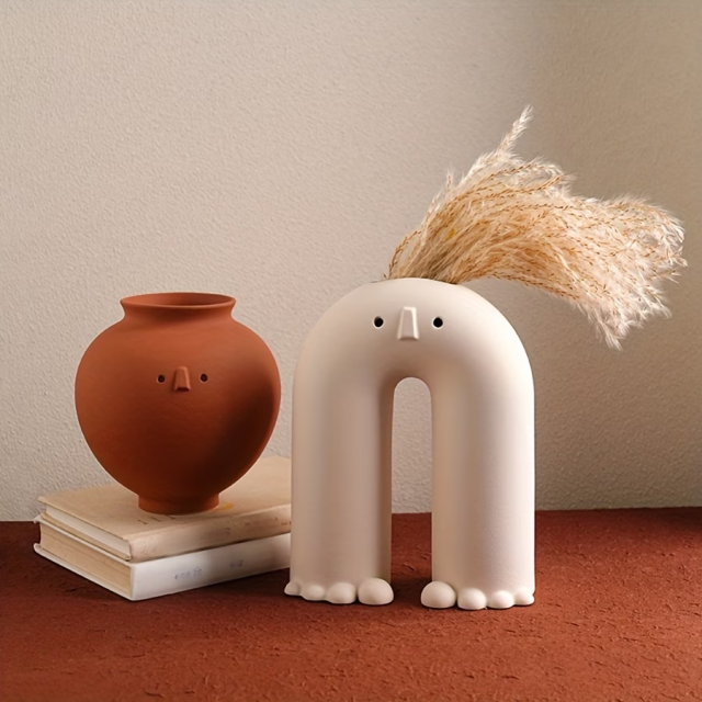 Wholesale Cartoon Face Ceramic Vase