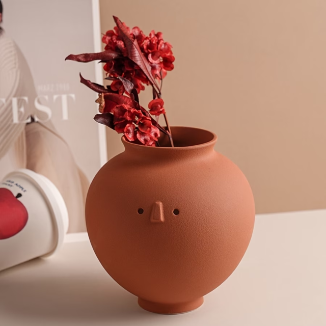 Wholesale Cartoon Face Ceramic Vase
