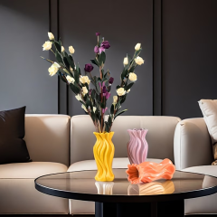 Wholesale Creative Wavy Twisted Light Luxury Ceramic Vase
