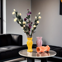 Wholesale Creative Wavy Twisted Light Luxury Ceramic Vase