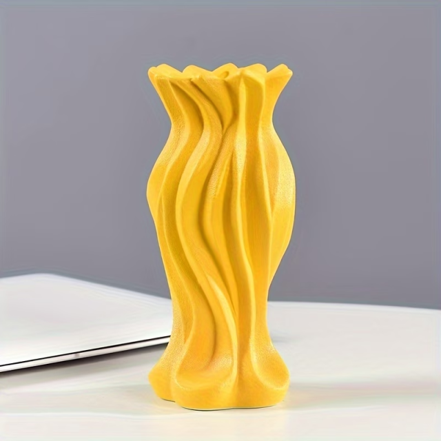 Wholesale Creative Wavy Twisted Light Luxury Ceramic Vase