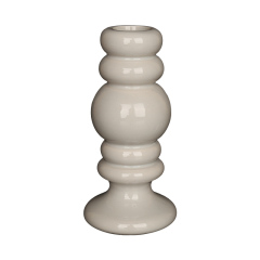 Wholesale Glossy Geometric Ceramic Candlestick Holder